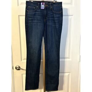 SPANX Slim X Straight Denim Jeans, Dark Indigo, Size 29